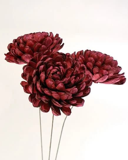 3PC Sola Chrysanthemum/Pink/Wedding Centerpieces/Home Decor/Faux Flowers/Silk Flowers/Flower Bouquet/Spring Wedding/Summer Wedding