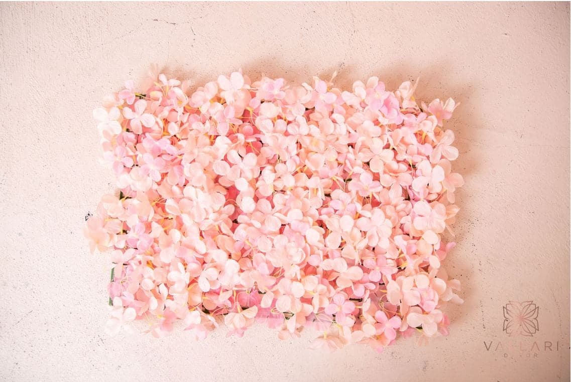 Lt Pink Hydrangea Flower Panel/ Wedding decor/ Floral decor/ Flower wall/ Event decor/ Floral wall panel/Hydrangea Florals/ Pink Hydrangea/