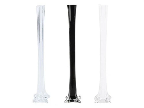 12 pcs 28" Square base Eiffel/Eiffel Tower vases/ Lily vase/Tall Centerpiece/Flower Holder/Feather Centerpiece/Tall case/ Large Vase/