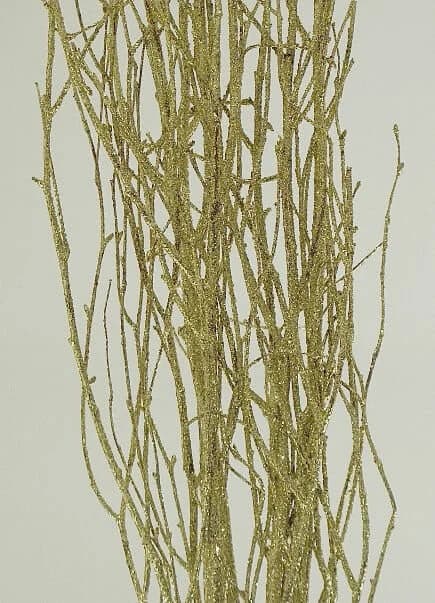 32" Gold SPARKLE Birch Twigs/Curly Twigs/Branches/Centerpiece decor/Decoration Branches/Gold Branches/Glitter Branches/Silver Branches/