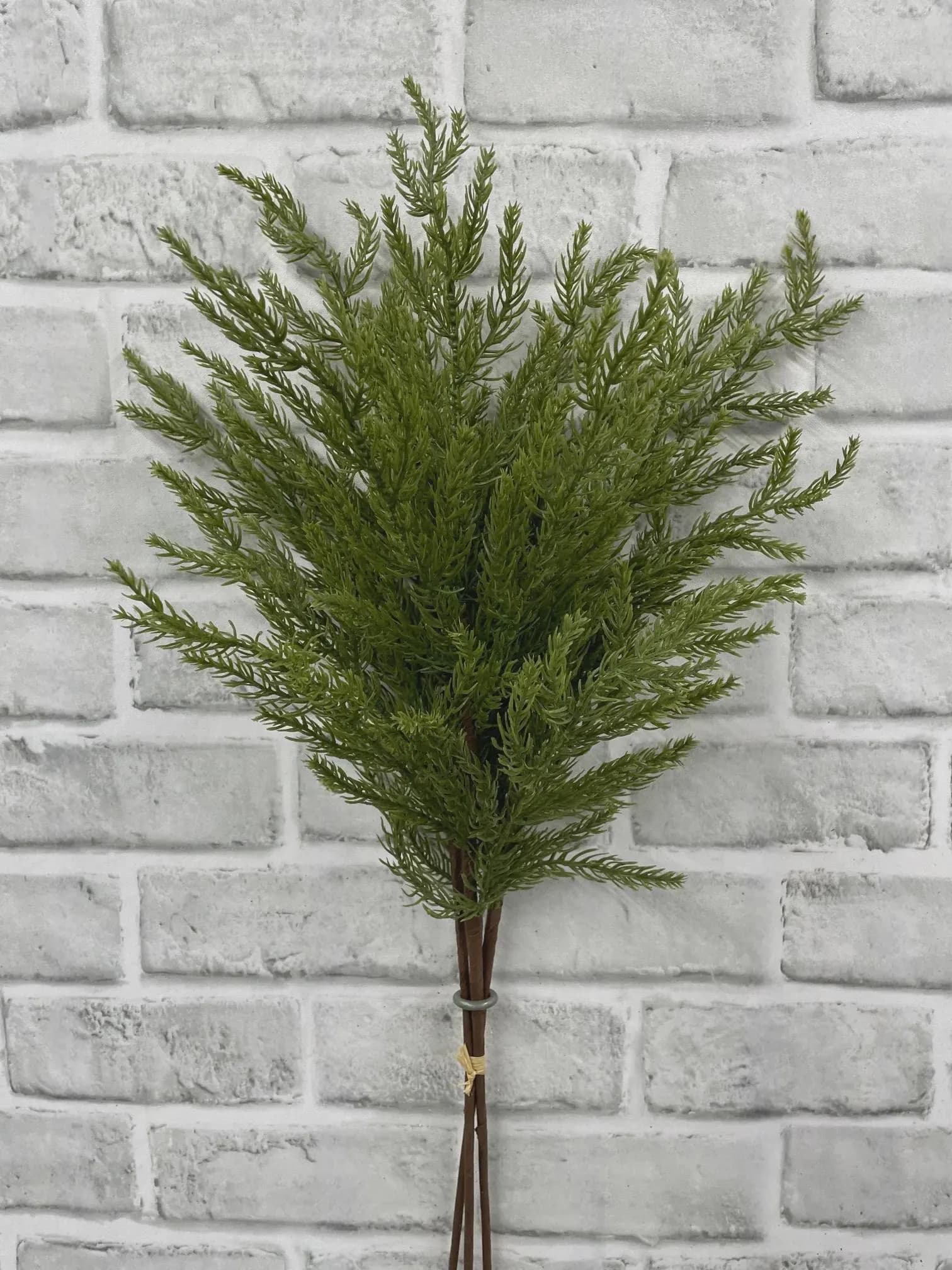 24" Real Touch Monterey Cypress Bundle, Faux Cypress Winter Greenery 3 Pick Pack, Luxury Christmas Floral Stem, Holiday Table Vase Filler