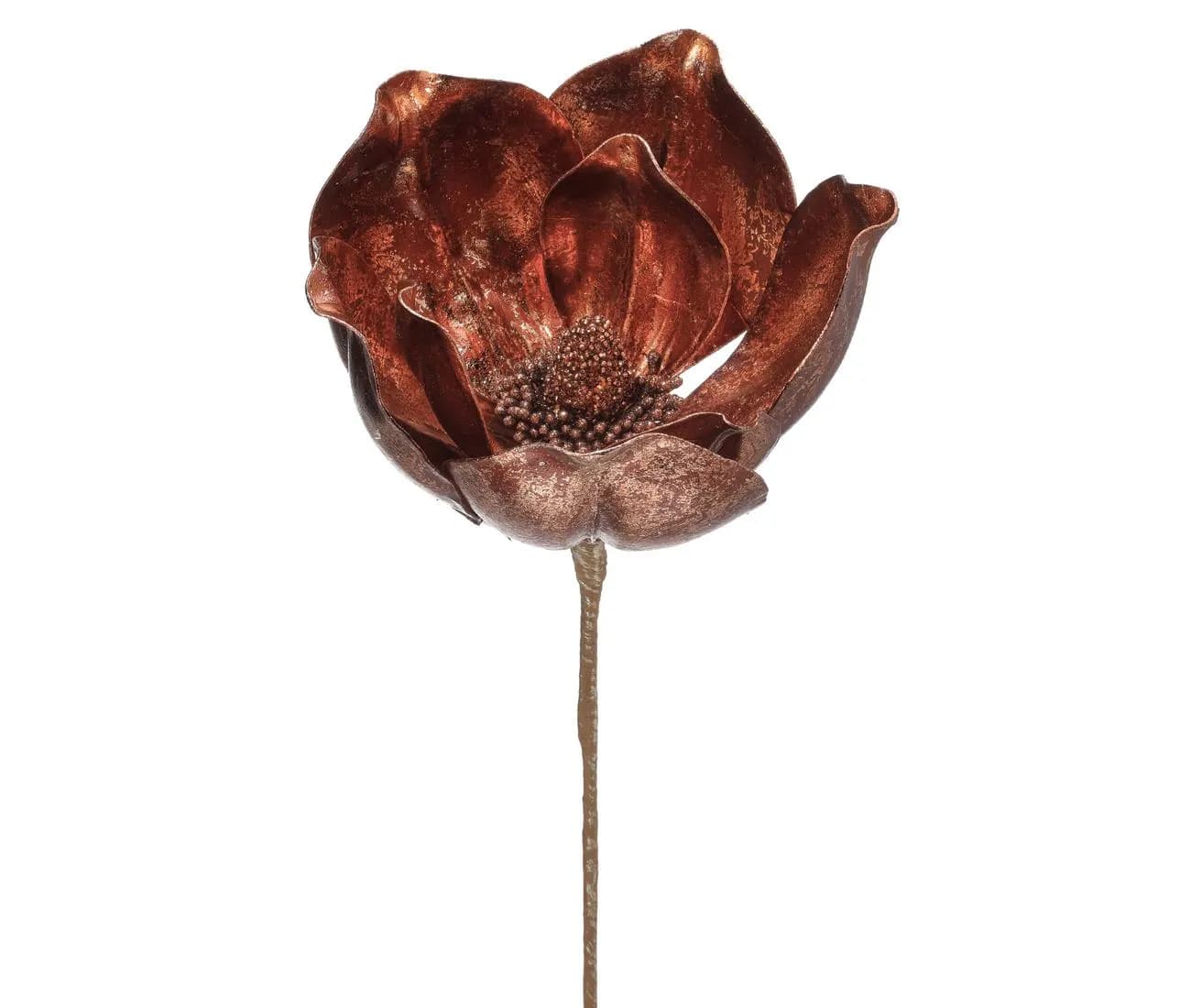 24" Copper Royal Magnolia/Holiday Decor/Christmas Decor/Poinsettia Picks/Poinsettia Flowers/Poinsettias/Wedding
