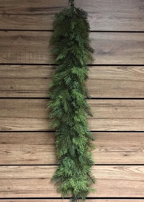 28" Real Touch Cedar and Hemlock Garland/ Faux Garlands/Vines/Greenery/Wedding Centerpieces/Home Decor/Faux Vines/Silk Vines