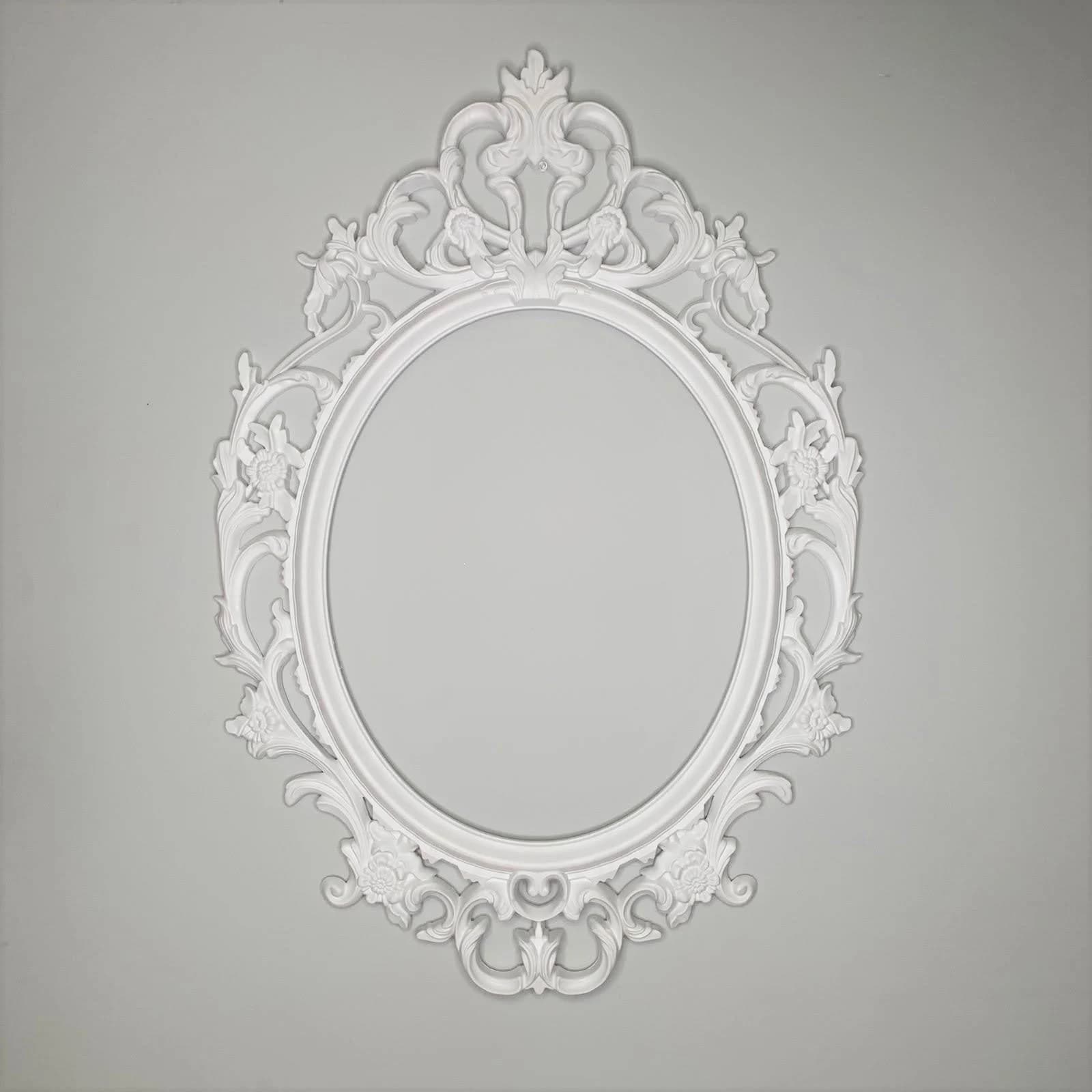 34" White Circle Picture Frames/PhotoBooth Prop/Wedding Decor/ Hanging Frames/ Lightweight Frames/ Gold Plastic Frame/ White Plastic Frame