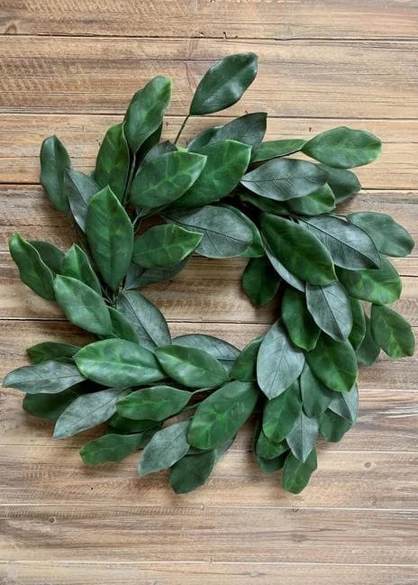 24" Magnolia Wreath/Green Artificial Wreath/Green Wreath/Natural Looking Wreath/Outdoor Wreath/Green Outdoor Wreath/Home