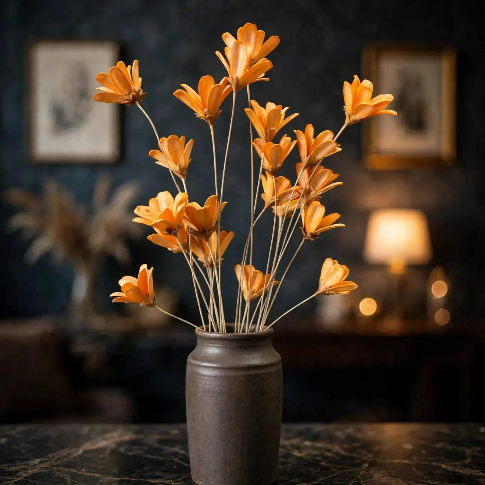 Wild Flower Orange | 20 Stems | Dried Flowers for Bouquets