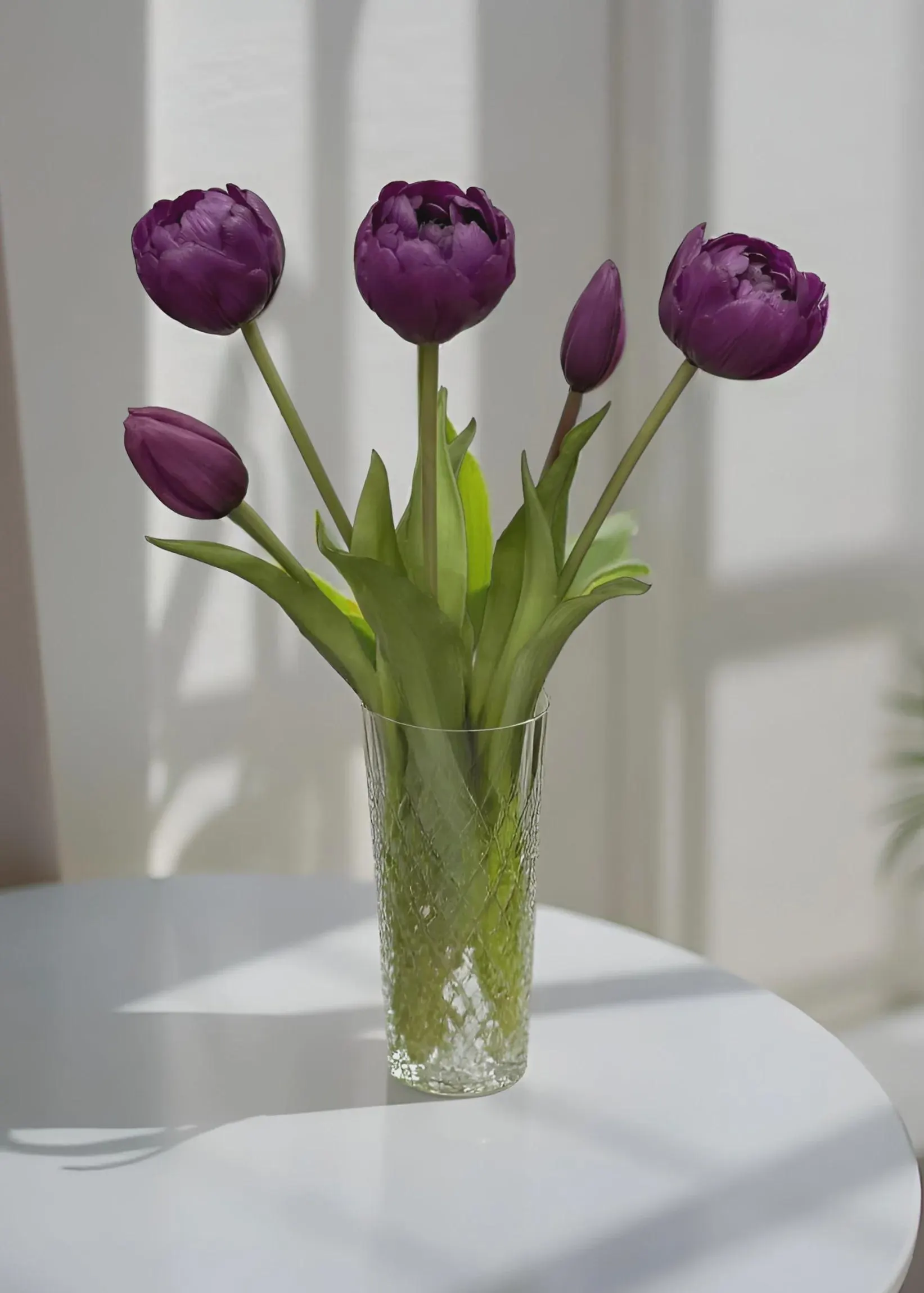 15" Fresh Touch Purple Avant Garde Peony Tulip Bundle/Faux Spray/Autumn Decor/Holiday Decor/Fall Decor/Thanksgiving Decor/Wedding Decor