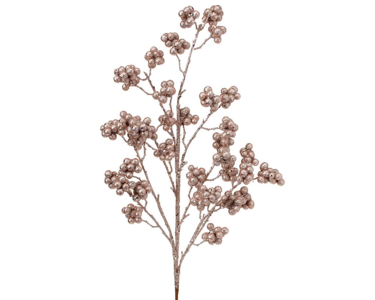 29" Rose Gold Glittered Berry Spray/Sprays/Faux Spray/Wedding Decor/Holiday Decor/Table Decor/Berry Spray/DIY/Holiday DIY