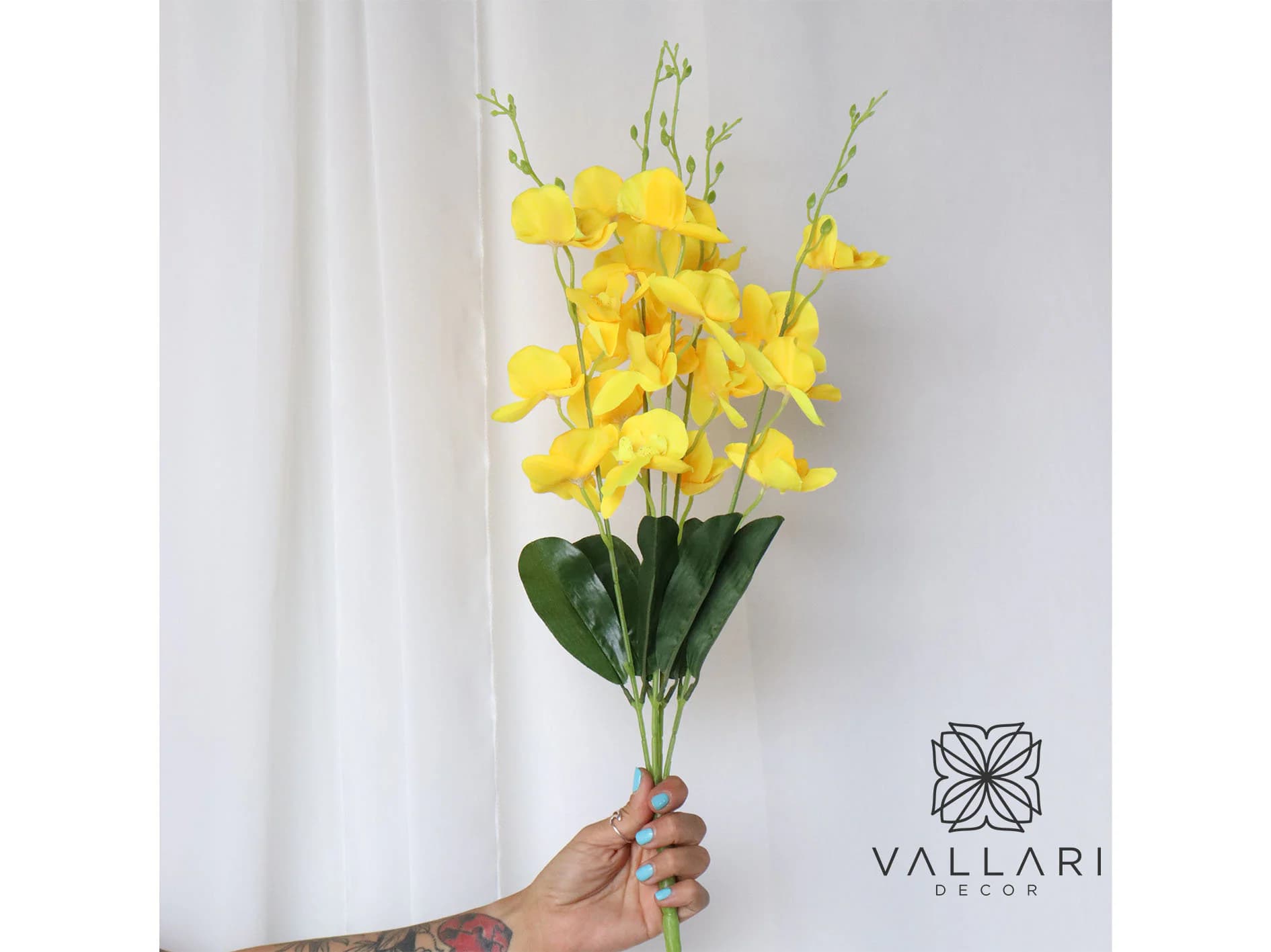 Yellow/White With Purple/Purple/Red/Blue/Pink/White Orchids