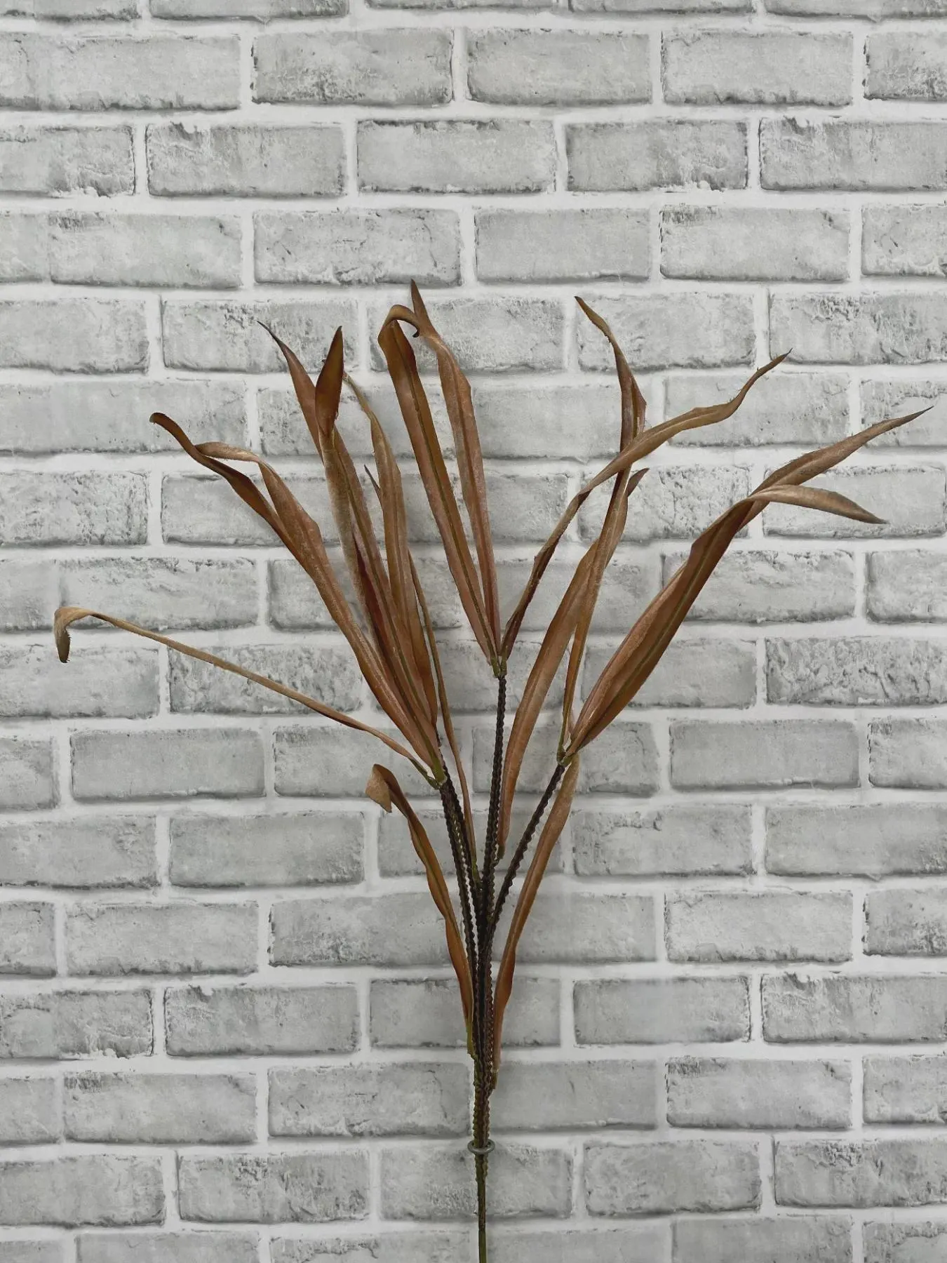 29" Fall Dried Look Narcissus Spray-Terracotta Autumn Stem,Faux Daffodil Bunch for Thanksgiving Fillers,Rustic Boho Wedding Centerpiece