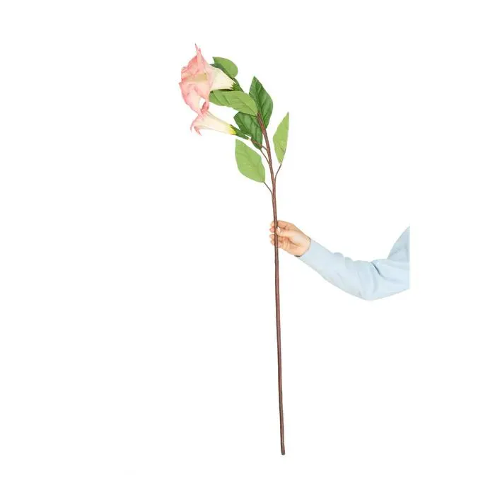 45" Pink Real Touch Angel's Trumpets Florals Stems/Artificial/Wedding Centerpieces/Home Decor/ Faux Flowers/Silk Flowers /Flower Bouquet
