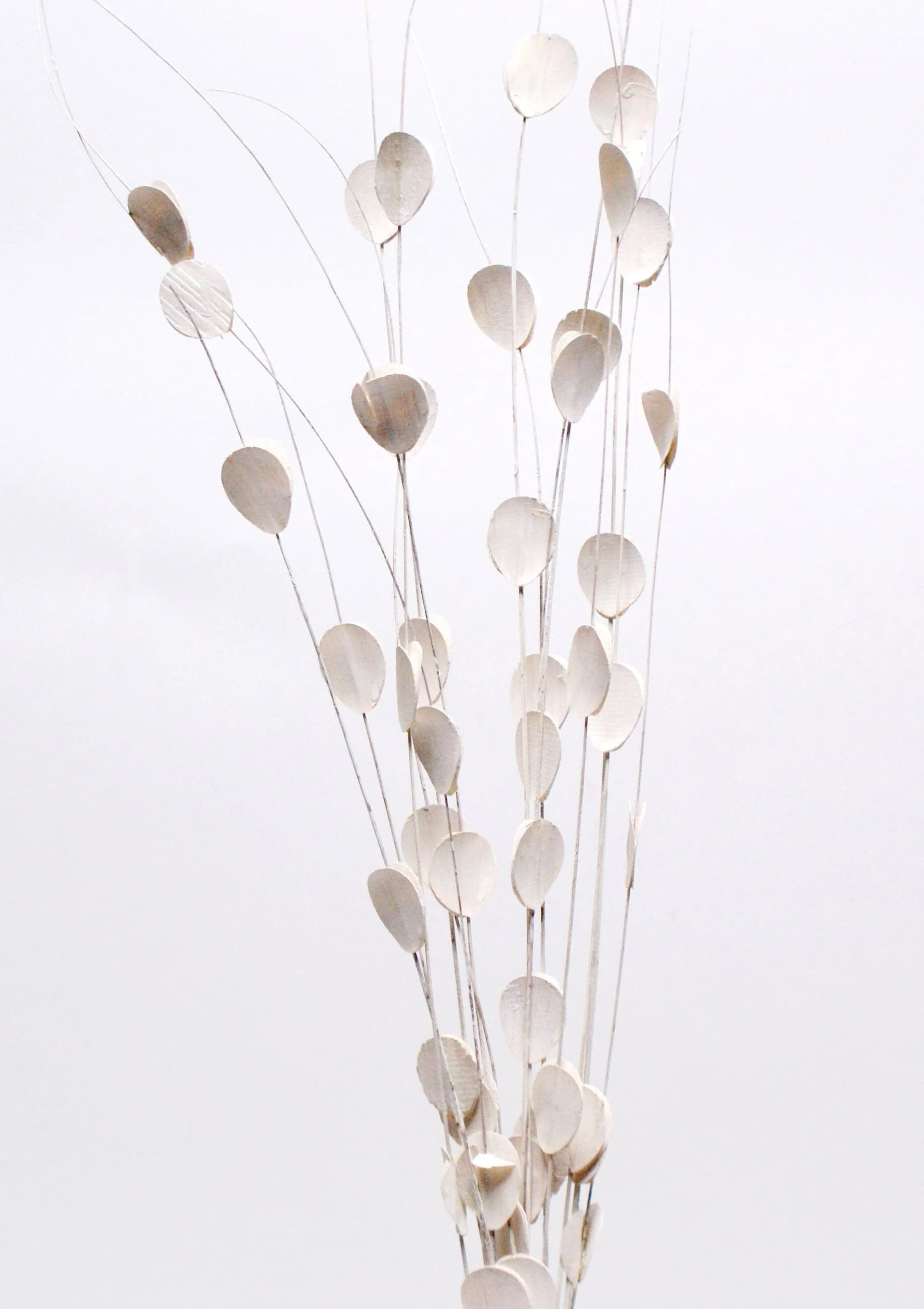 40" White Petal Ting/Willow Natural Branch/Branches/Centerpiece decor/ Winter/Decoration Branches/Branches/Silver Branches