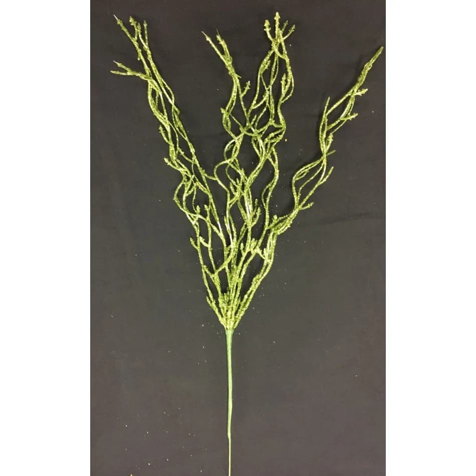 24" Green Curly Spray/Sprays/Faux Spray/Wedding Decor/Holiday Decor/Table Decor/Glitter Spray/Natural Spray/DIY Crafts