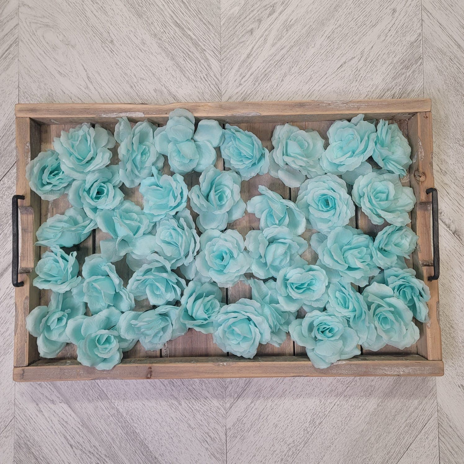 LIGHT BLUE Loose Open Rose Floral/20pc/50pc/100pc/Florals/Loose Florals/DIY/Wedding decor/Event decor/Floral wall panel/Flower wall