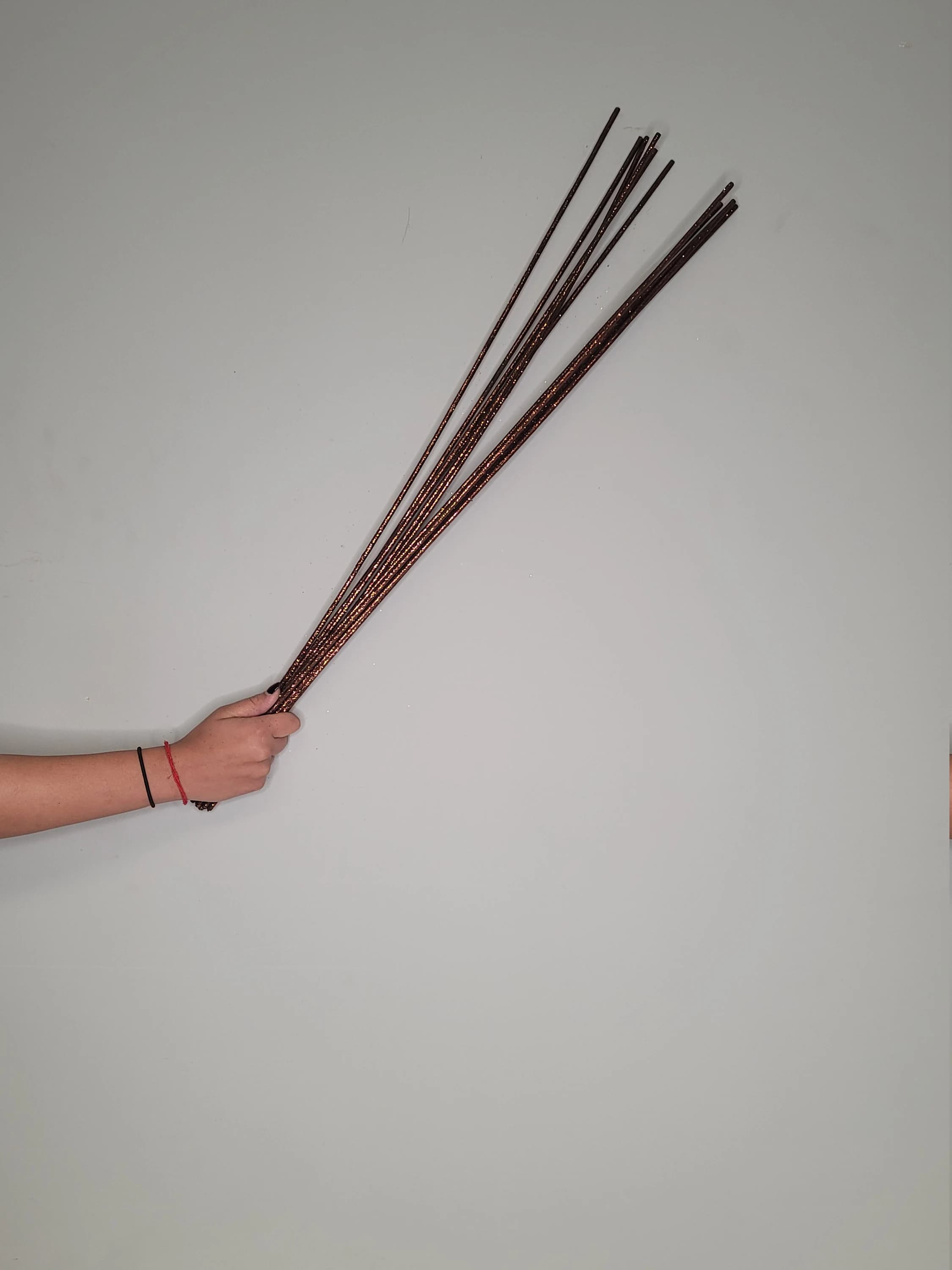 Sparkly Brown Straight Twigs/Branches/Centerpiece decor/Red Branches/Silver Branches/Gold Branches/Glitter Branches/Silver Branches