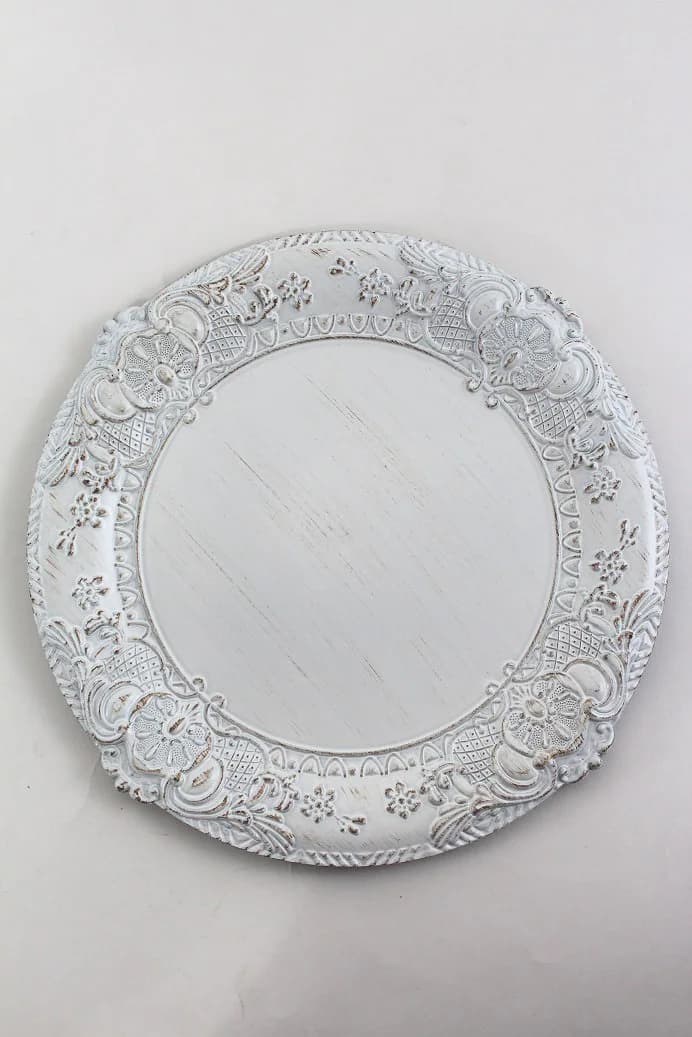 13" Acrylic Charger Plate/Plates/Wedding Decor/Home Decor/Dinner Party/Antique Theme/Antique Dinner Theme/Gatsby Theme/Dining Decor/Dinner