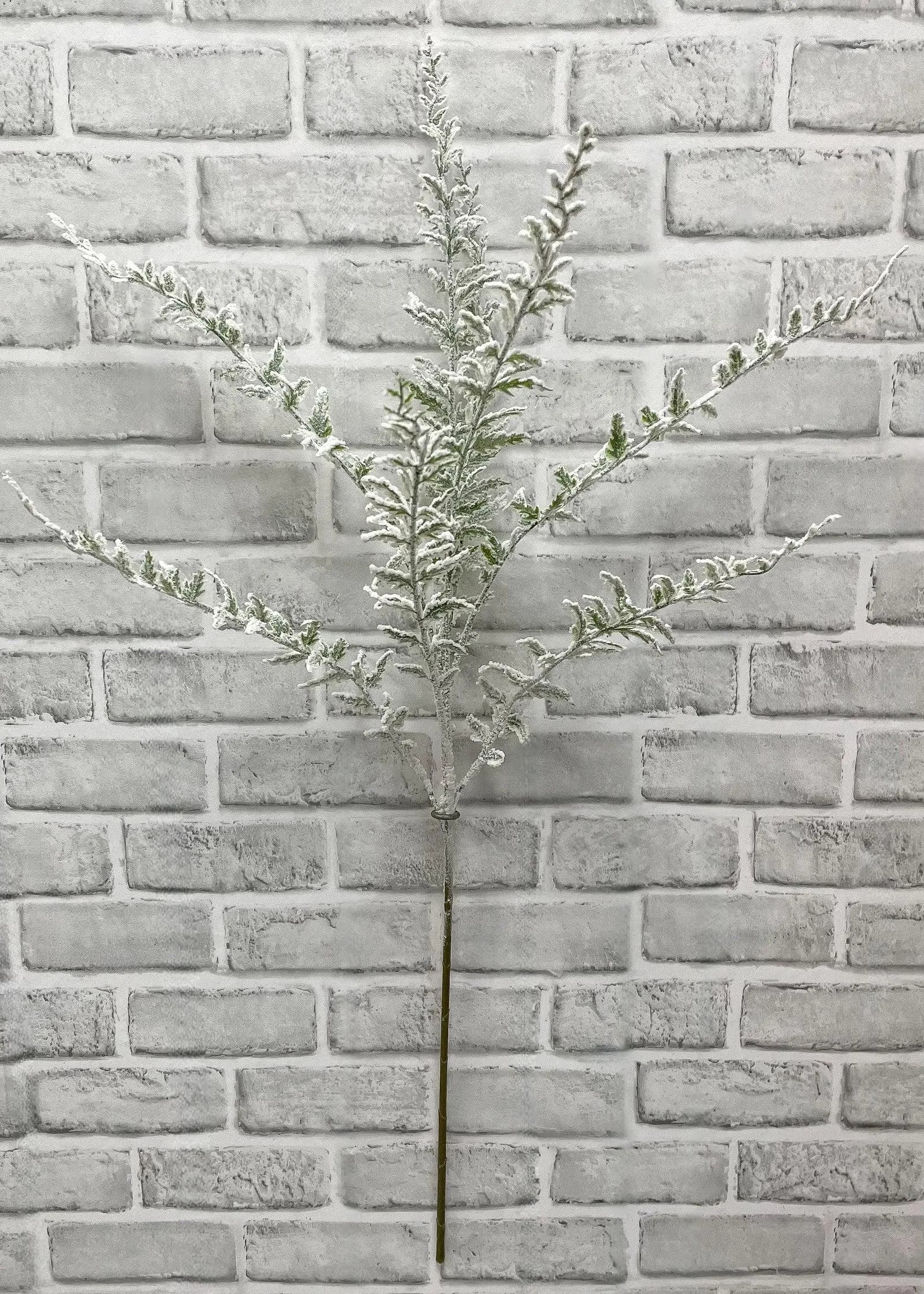 24" Fresh Touch Snowy Fern Spray/ Winter Decor/Holiday Season/X-mas/Garlands/Wedding Centerpieces/Home Decor/Faux Vines/Silk Vines/Garlands