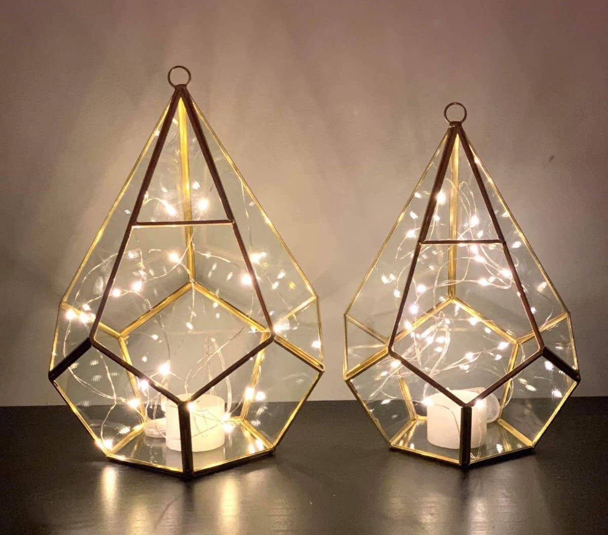 Glass Geometric Terrarium/ Wedding Table Decor/ Succulent Planter/Air Plants Glass Vase/Terrarium Kit/ Terrarium Gift/ Terrarium Centerpiece