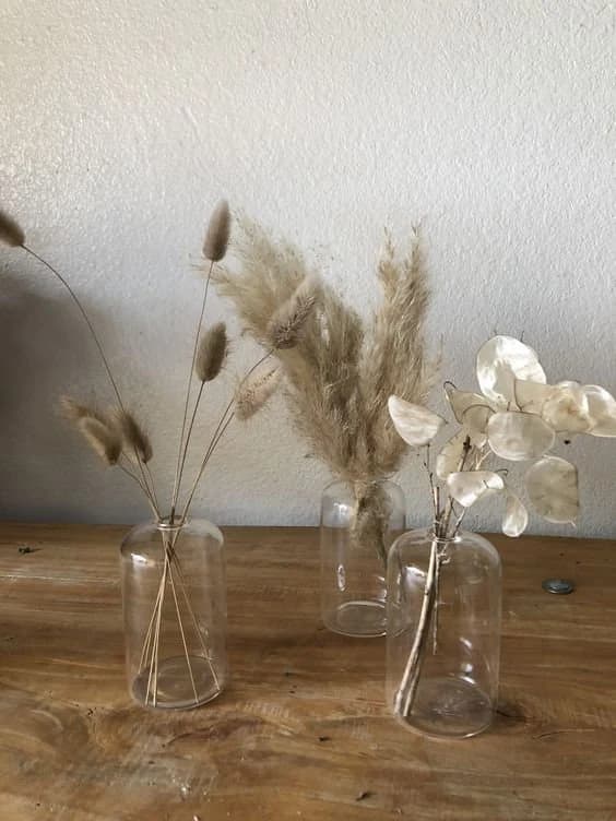 MINI 4-6" 5-100pcs x 2ft Natural Pampas Grass/Pampas Bundle/Home Decor/Rustic Wedding Decor/Brown Pampas/Ivory Pampas/ Natural Pampas