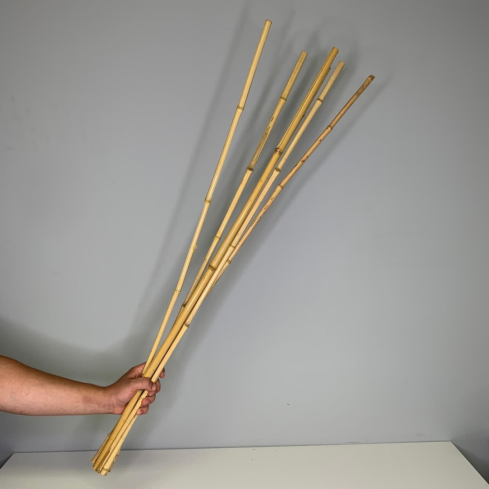 40" Bamboo Sticks 6pc Natural/Black/White/Brown Rustic Decor Ideas, Rustic Bawl Filler, Wicker Decoration,  Rustic Table Decor