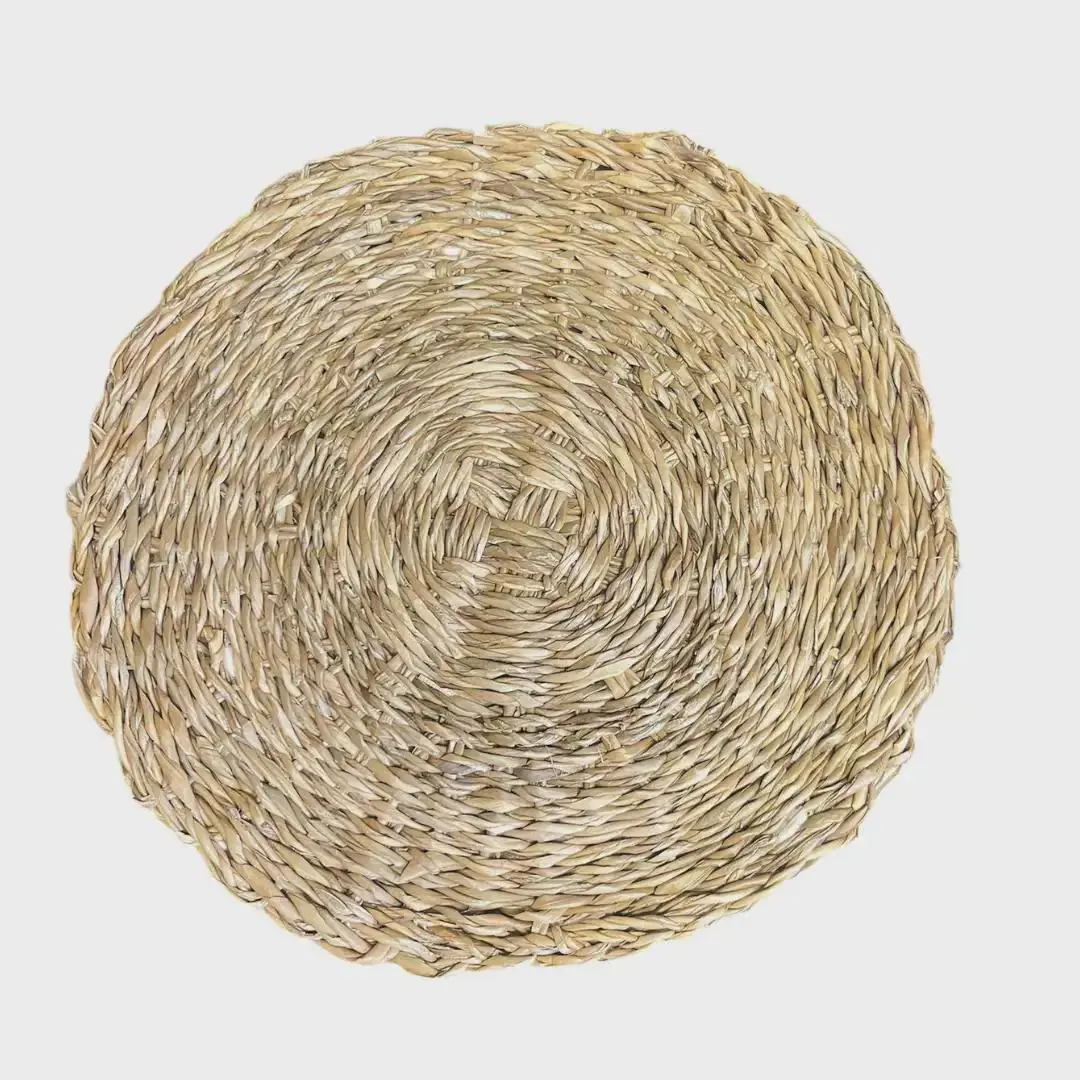 14.96" Sea Grass Round Placemat/HomeDecor/Table Decor/Centerpiece decor/ Decoration Branches/Gold Branches/Glitter Branches/Silver Branche