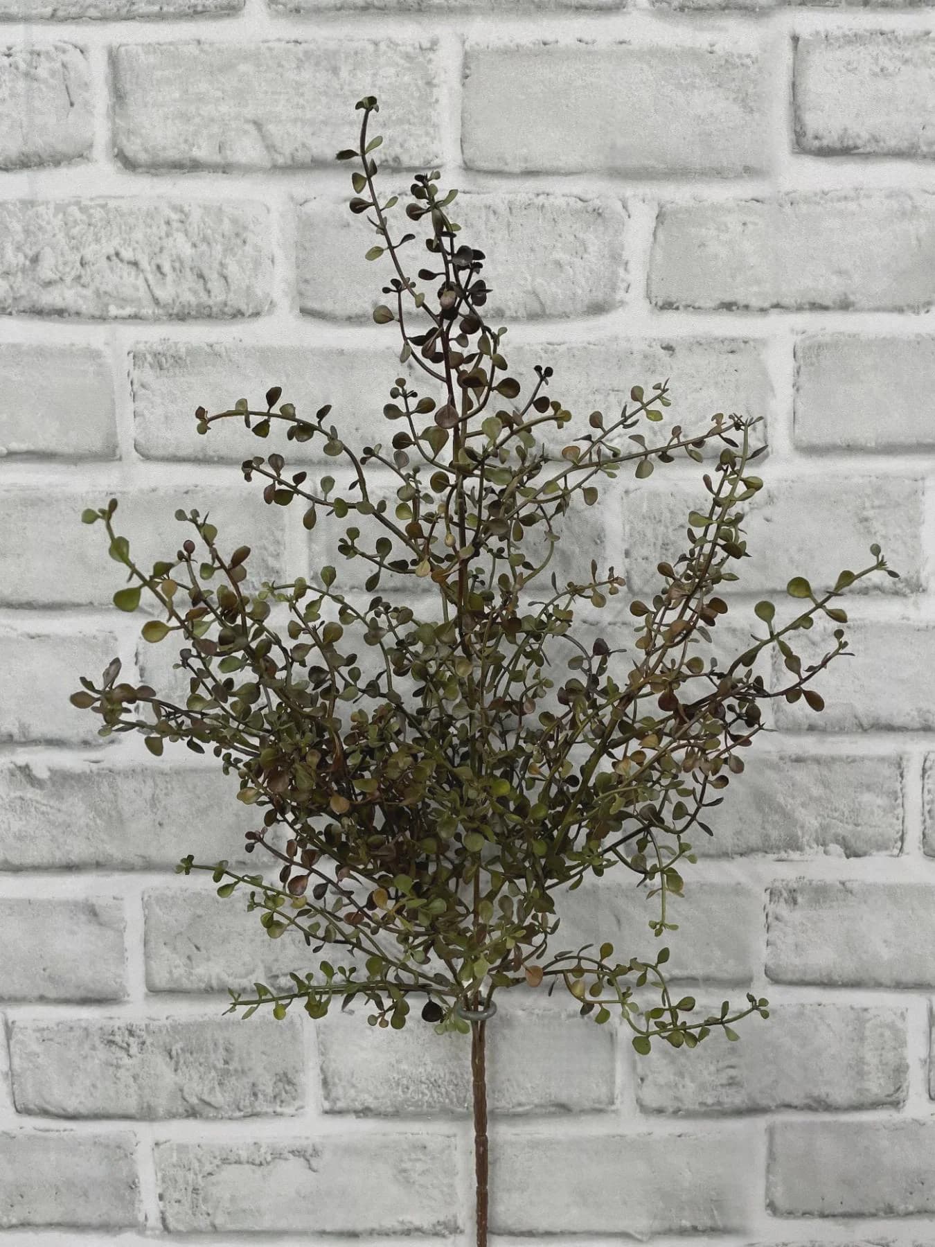 20"Burgundy Green Baby Tears Bush-Artificial Fall Foliage,Faux Trailing Fine Greenery Pick,Silk Pot Filler for Wedding Centerpieces & Autumn