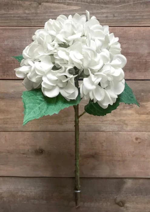 19" White Fresh touch Hydrangea Spray/Faux Spray/Autumn Decor/Holiday Decor/Fall Decor/Thanksgiving Decor/Table Decor/Wedding Decor