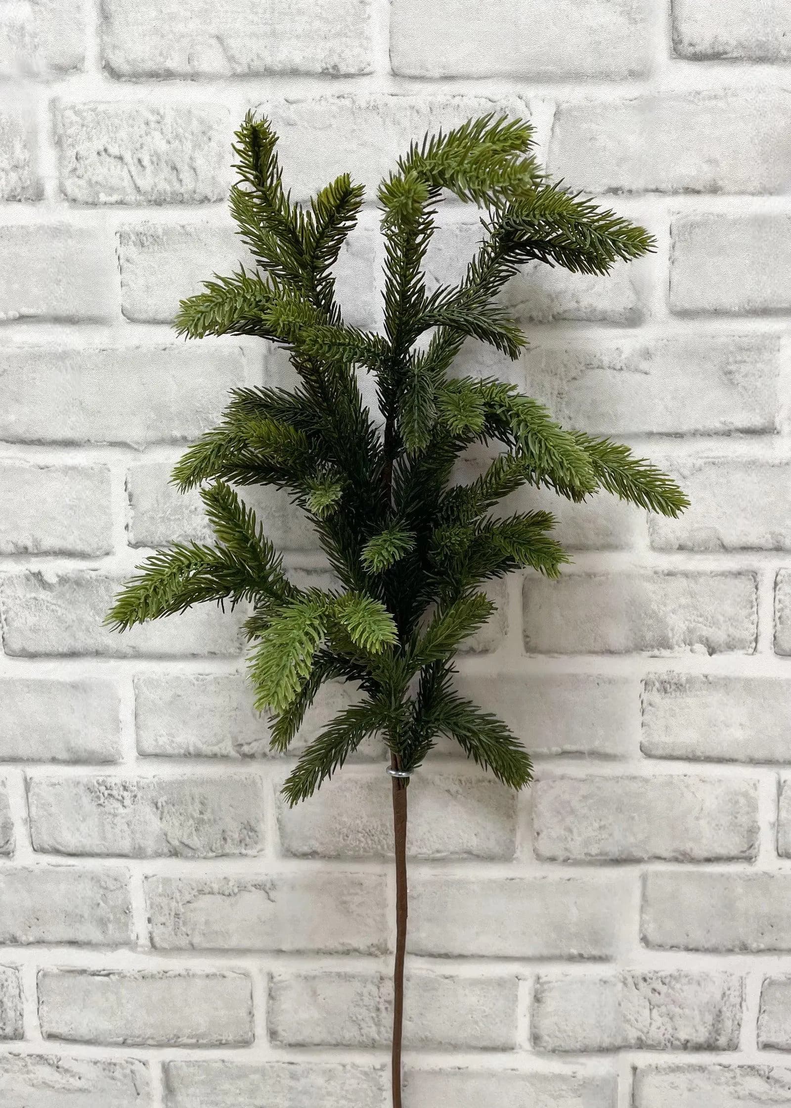 31.5" Fresh Touch Green Spruce Spray/Holiday Season/White Winte/Spray/Fall/Red Berry/Faux/Autumn Decor/Holiday Decor/Fall Decor/Table Decor