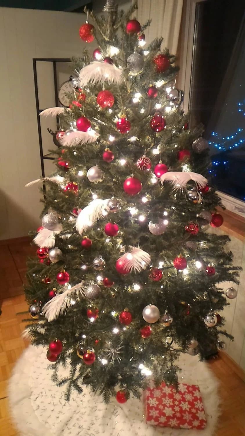 10 pcs Ostrich Feather kit for Christmas Decorations/ Tree Ornaments/Tree Decorations/ Feather tree