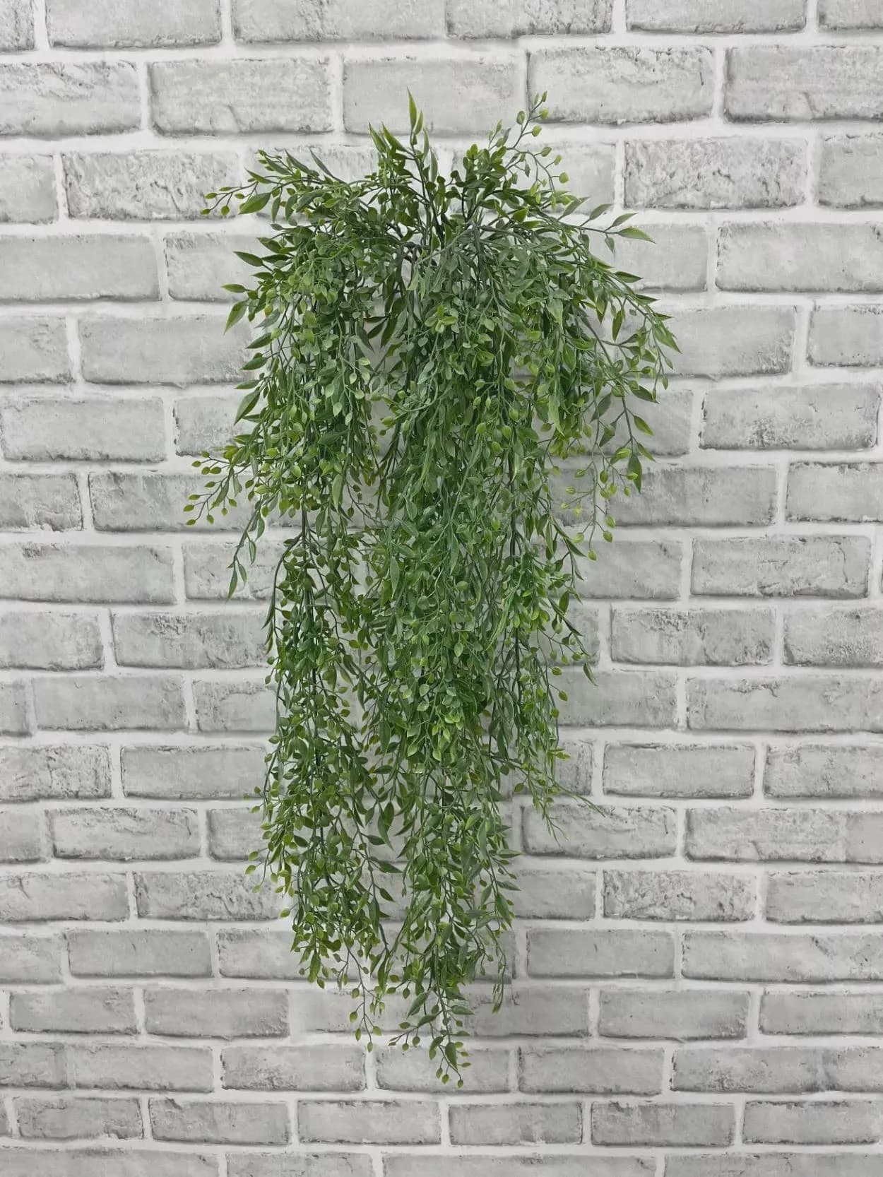 33" Green Smilax Mixed Hanging Bush, Trailing Greenery, Artificial Smilax Vine, Coastal Decor, Wedding Arch Foliage, Cascading Silk Greenery