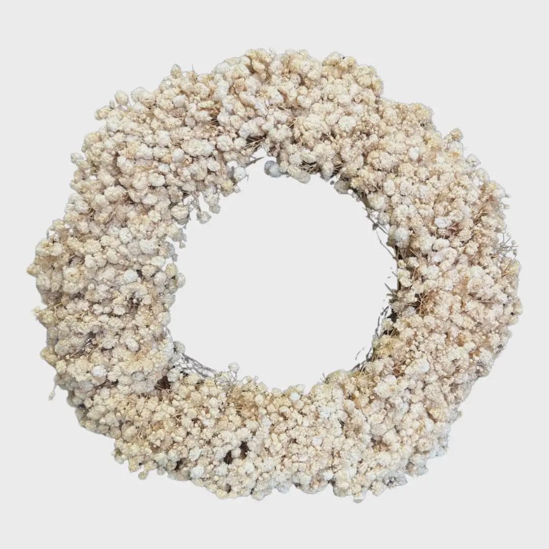 Dried Perserved Wreath/Green Artificial Wreath/Green Wreath/Natural Looking Wreath/Outdoor Wreath/Green Outdoor