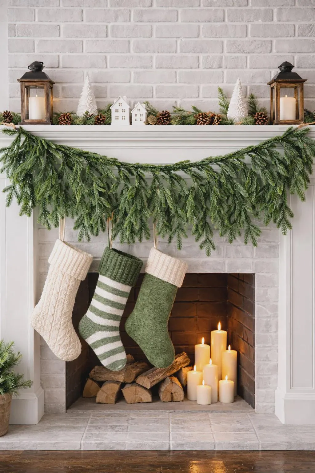 40in Real Touch Spruce Garland, Faux Dripping Winter Greenery, Luxury Christmas Mantel Swag, Hanging Evergreen Wedding Table Runner Decor