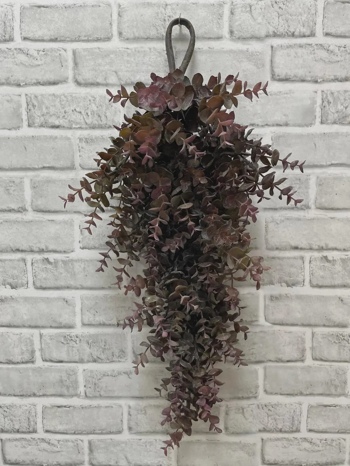 24" Burgundy Eucalyptus Tear Drop/Garland/Artificial Greenery/Holiday Decor/Christmas Decor/Seasonal/Long Garland/Dark Green