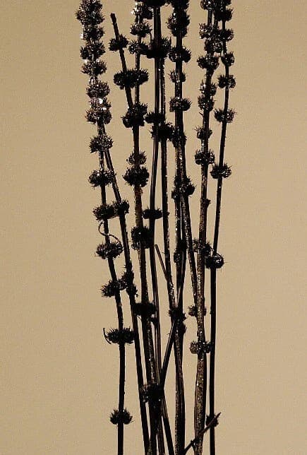 28" Black Sparkle Salvia Stems/Branches/Centerpiece decor/ Winter wonderland/Decoration Branches/Glitter Branches/Silver Branches