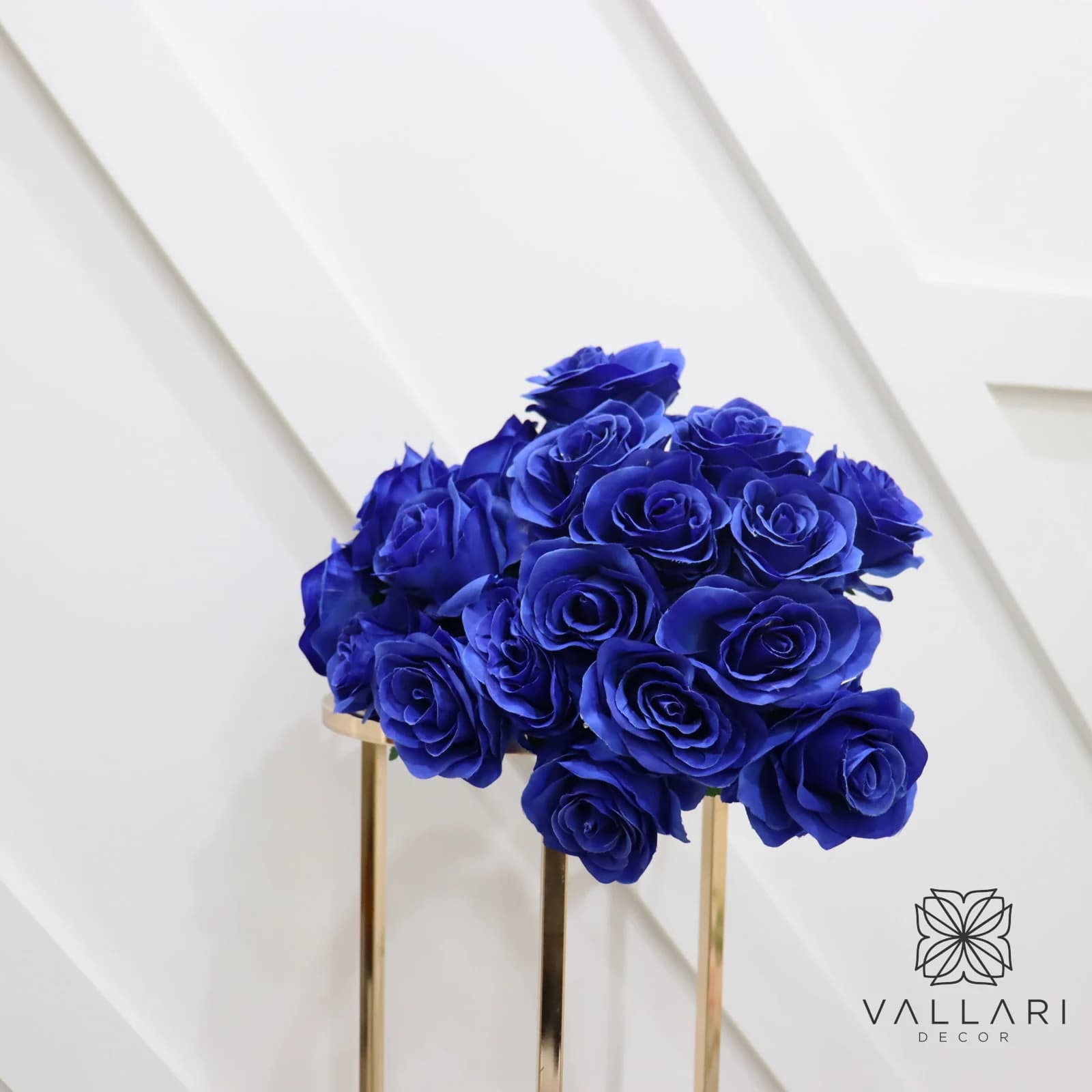 Royal Dark Blue Rose Bush/Cobalt Blue Rose Bush/Faux Flowers/Mutiple sizes/Aisle decor/ Centerpiece/Home Decor/Yellow Flowers/Roses