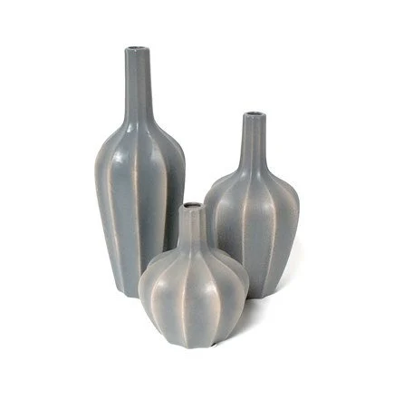 Grey Ceramic Vase/Glass Vase/Table Top Vase/Centerpiece Kits/DIY centerpieces/glass vases/tall vase