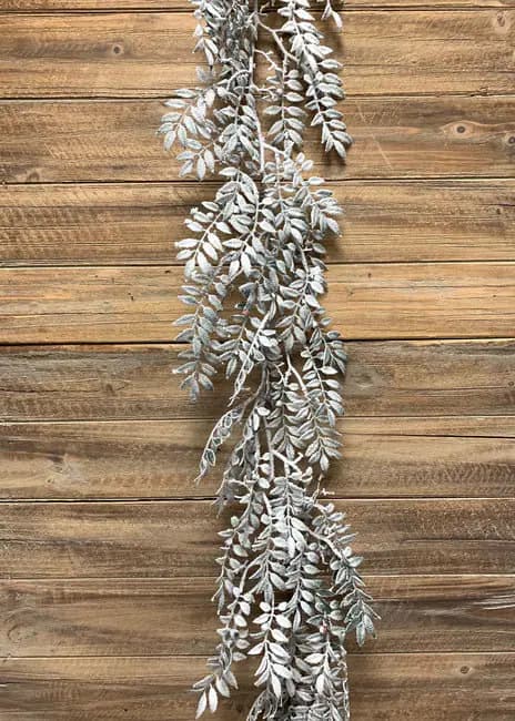 6FT Snowy Smilx Garland/Faux Garlands/Vines/Greenery/Wedding Centerpieces/Home Decor/Faux Vines/Garlands/Douglas Fir Garland