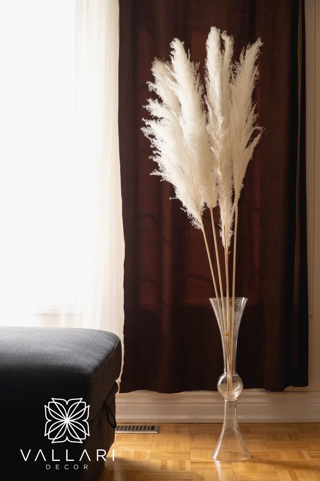 Ivory Pampas 52" Natural Pampas Grass/ Pampas Bundle/Home Decor/ Rustic Wedding Decor/ Brown Pampas/ Ivory Pampas/ Natural Pampas