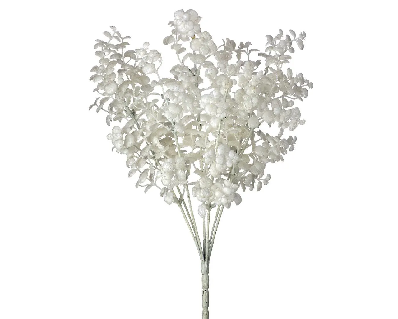 17" White Glitter Eucalyptus Spray/Sprays/Faux Spray/Wedding Decor/Holiday Decor/Table Decor/Glitter Spray/Natural Spray/DIY crafts