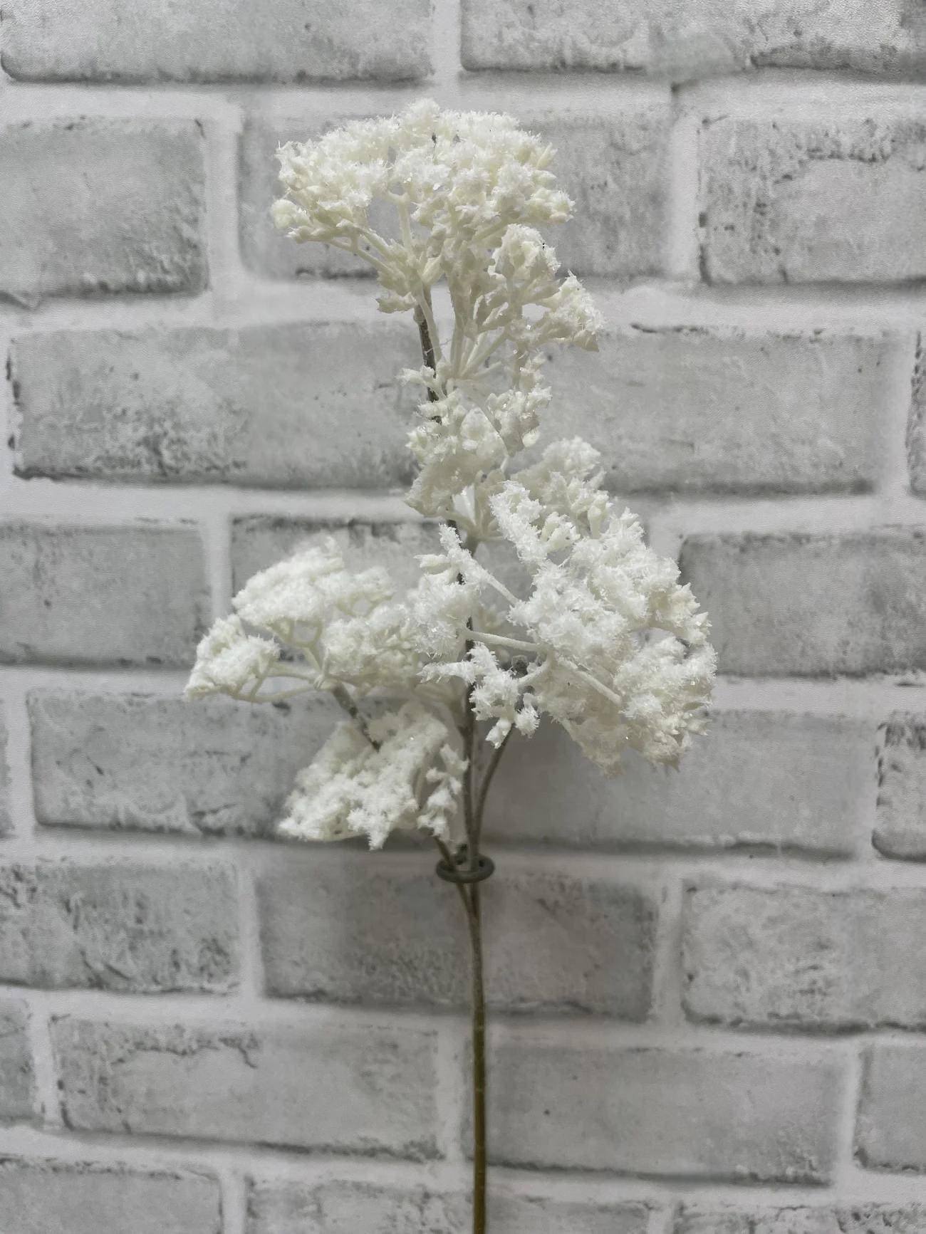 17" Snowy Berry Spray, Artificial Christmas Glitter Berry Stem, Faux Winter Faux Greenery Pick, Holiday Wreath Centerpiece Craft Suppl