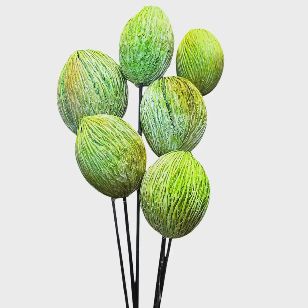 6PC Lime Mintola Balls/Decorative Balls/Rustic Decor Ideas/Rustic Bawl Filler/Wicker Decoration/Rustic Table Decor