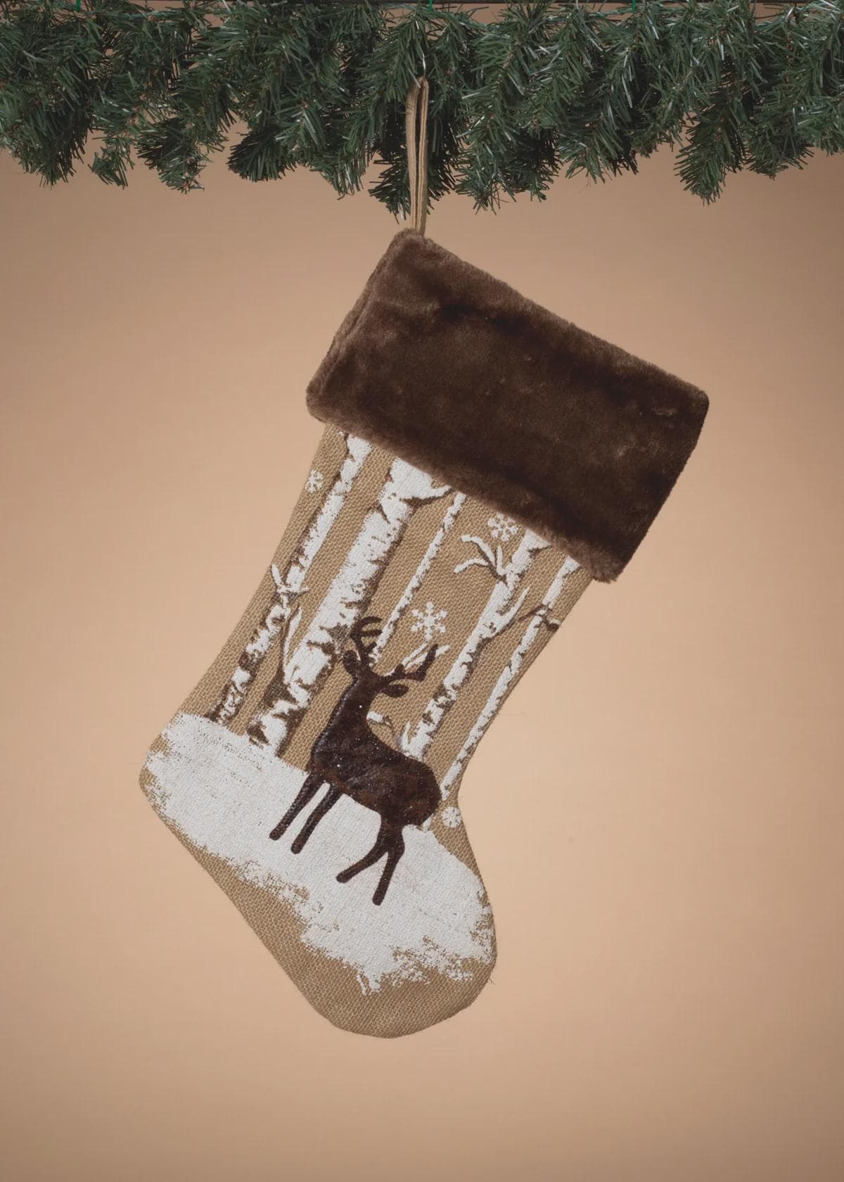 21" Reindeer Stocking/Christmas Tree Ornaments/Tree Topper/Ornaments/Tree Decorations/Xmas Decor/Xmas Tree Decor/Holiday Season