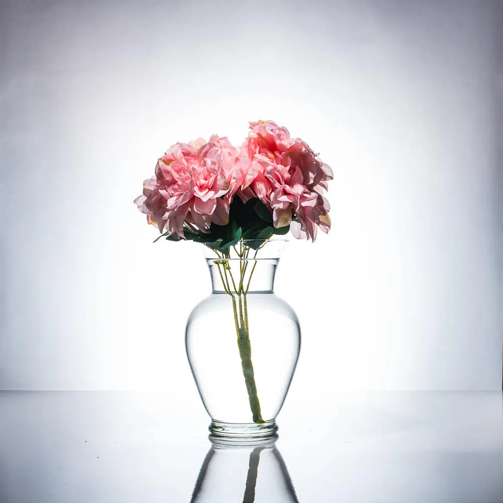 Silk Dahlia Pink/Purple/Cream 7 Head  Submersible Water Flowers/ Wedding Centerpieces/Home Decor/ Faux Flowers/Silk Flowers /Flower Bouquet