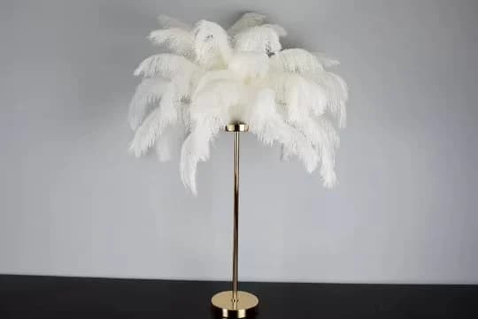 23" Elegant Gold Stand Ostrich Feather Centerpiece Great Gatsby/Wedding/Old Hollywood/Glitz and Glam