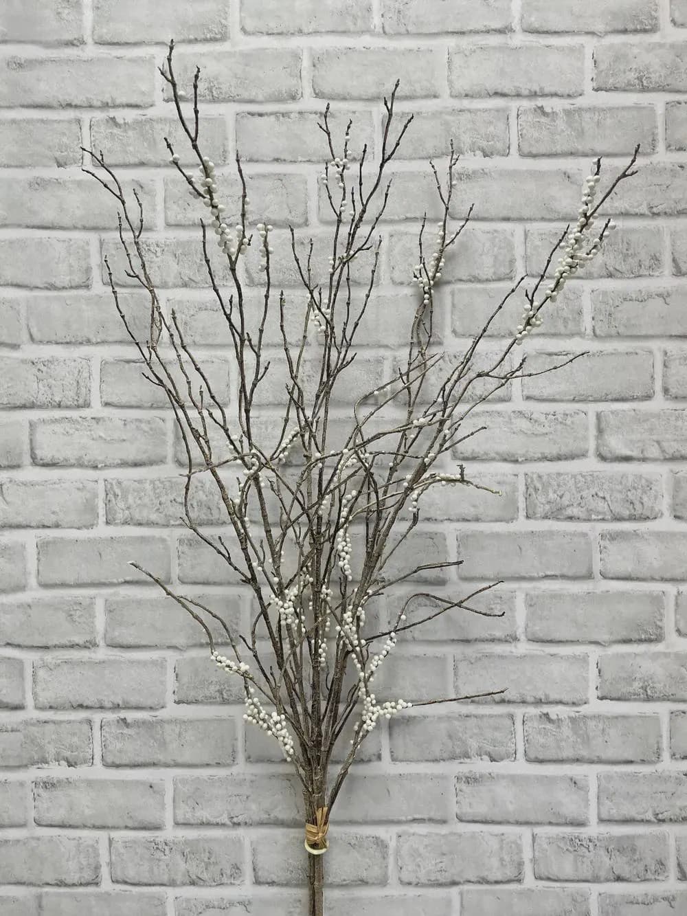 43" Cream Berry Bundle (3 Stems Per Bunch) – Artificial Faux Berry Stems for Floor Vases, Farmhouse Floral Arranging, and Spring Decor