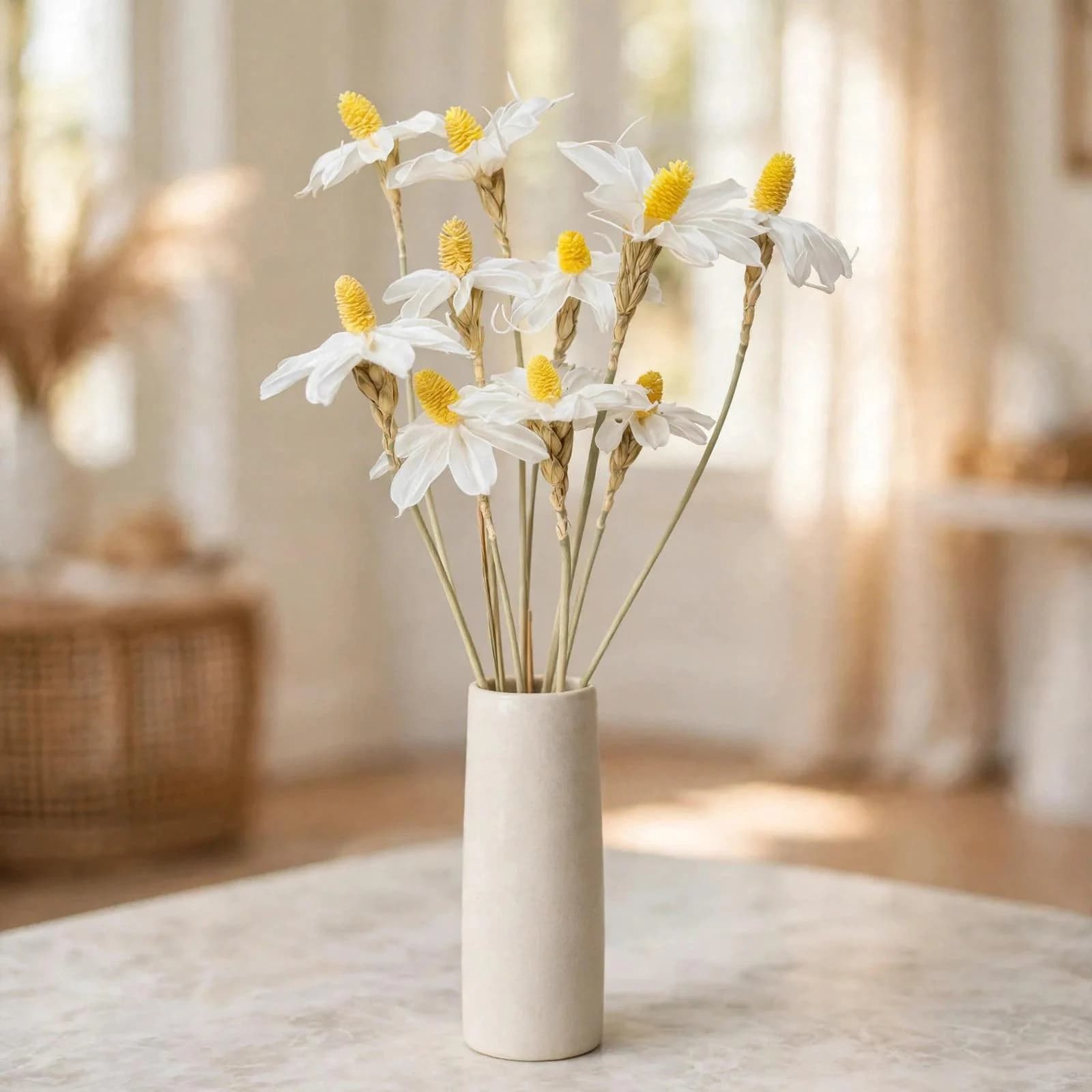 Oncidium White | 10 Stems | Dried Orchid Flowers for Arrangements