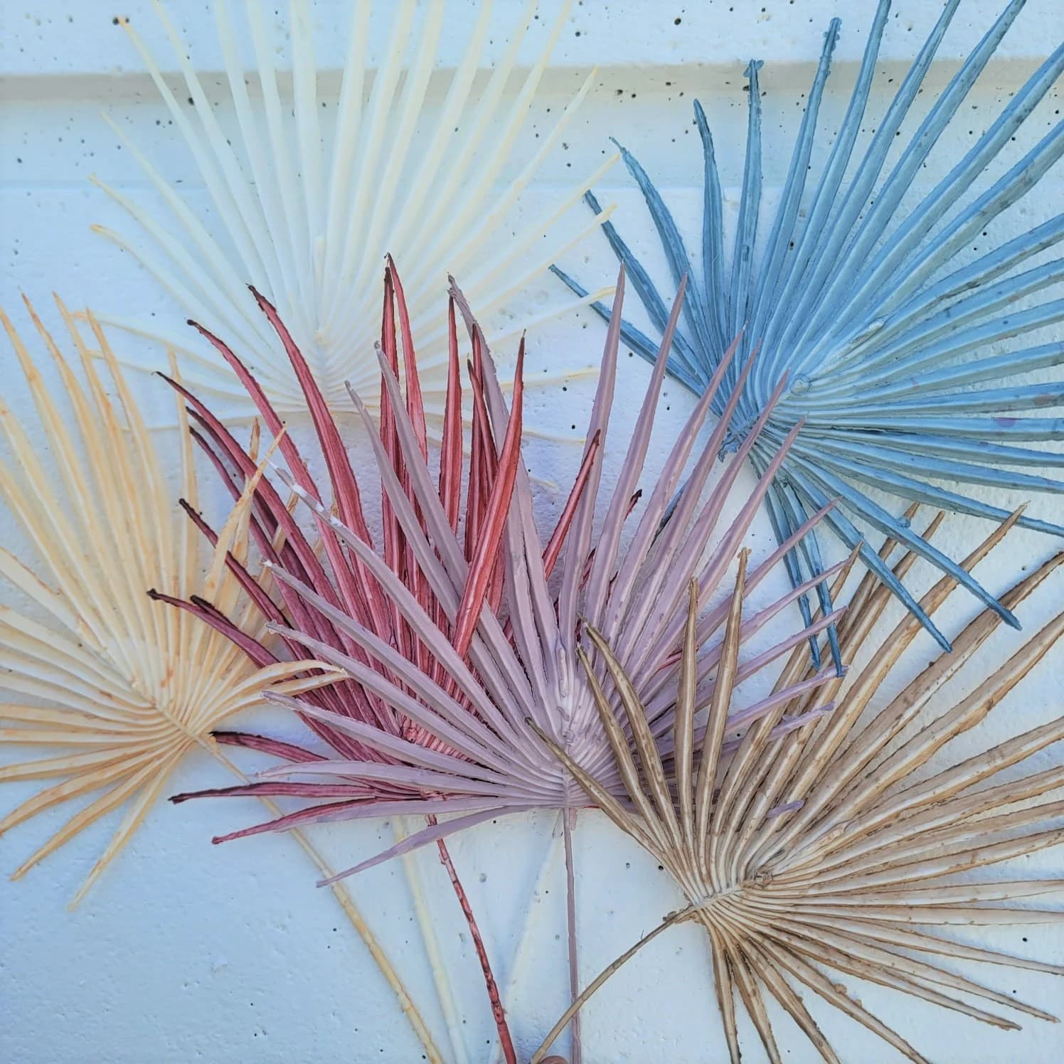 28" Plastic White Faux Sun Palms/1-3-6pc Home Decor/Vase Decor/Wedding Decor/Flowers/Silk Flowers/Flower Bouquet/Artificial Floral/Pampas/