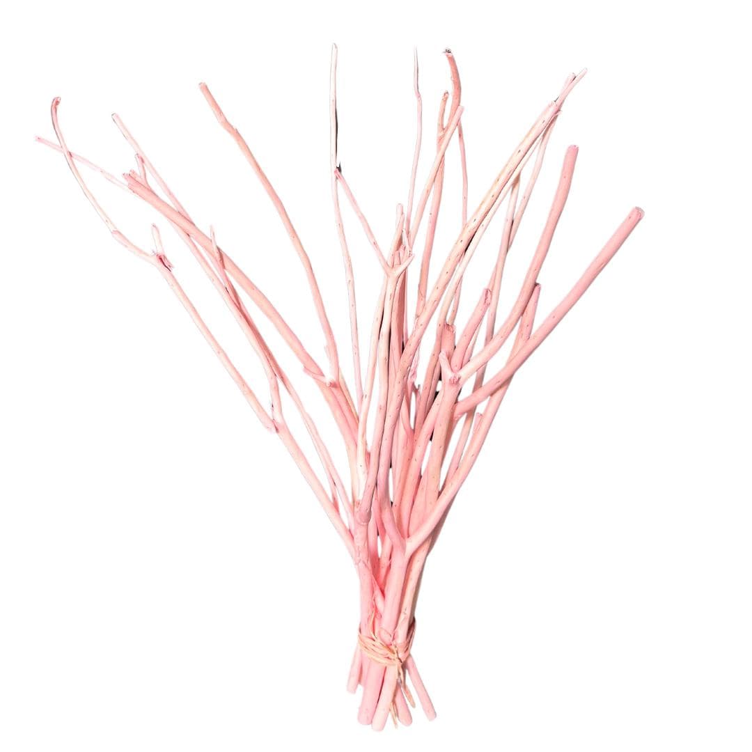 Short Pink Mitsumata Branches/3PC/Twigs/Branches/Centerpiece decor/Winter wonderland/Decoration Branches/Gold Branches/Silver Branches