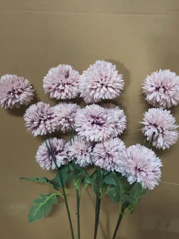 14" New Lavender Pom Artificial Filler Flower, 3 Head Spray, Wedding Centerpieces and Floral Arrangements