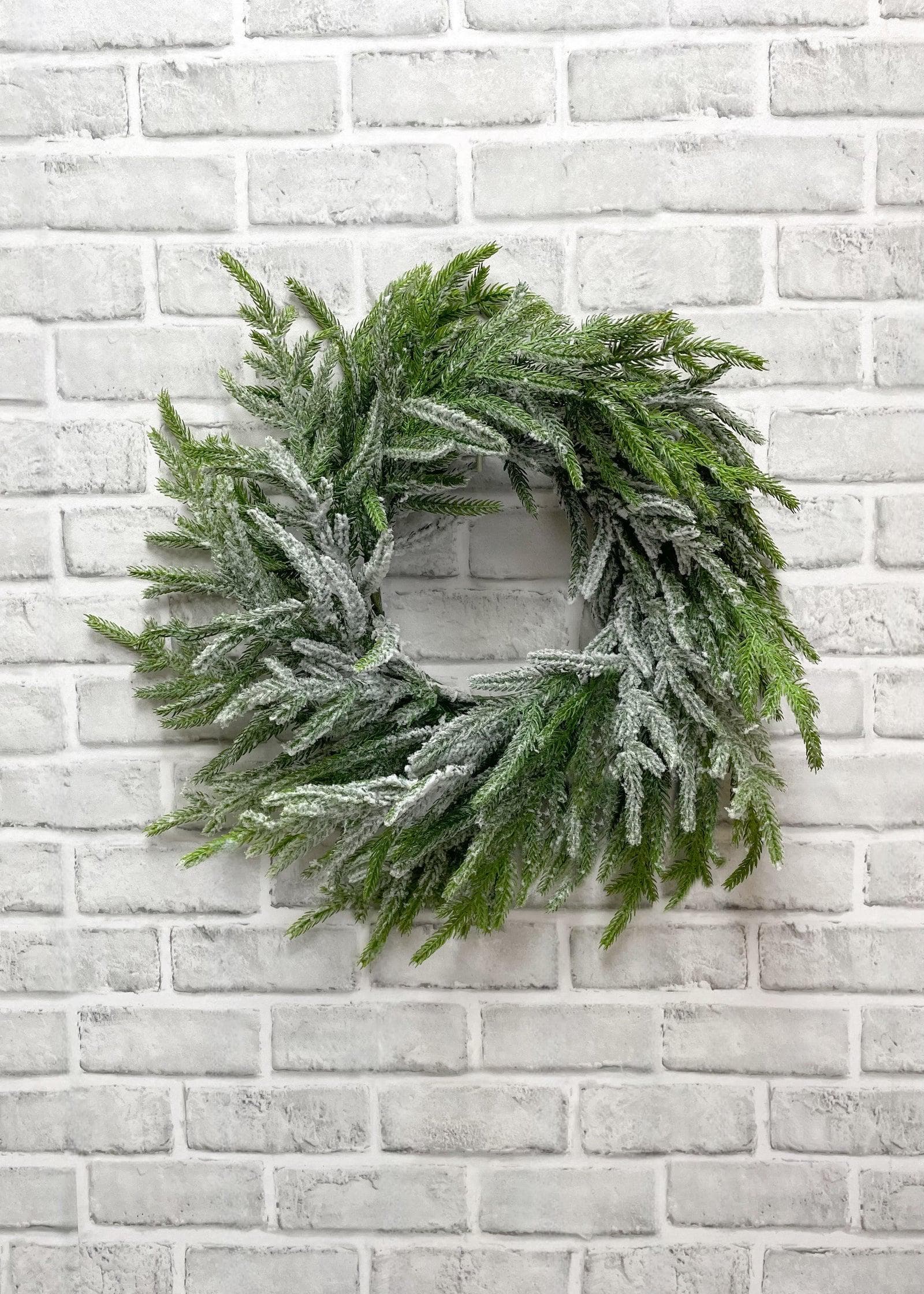 24" Fresh Touch Northern White Cedar Wreath/Garlands/Wedding Centerpieces/Home Decor/Faux Vines/Silk Vines/Garlands